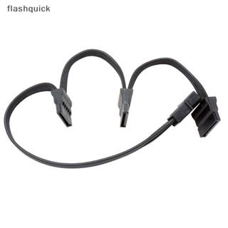 Flashquick สายเคเบิลพาวเวอร์ 4Pin IDE Molex To1 2 3 4 5-Port 15Pin SATA 18AWG สําหรับฮาร์ดไดรฟ์ HDD SSD PC Server DIY 1 ชิ้น