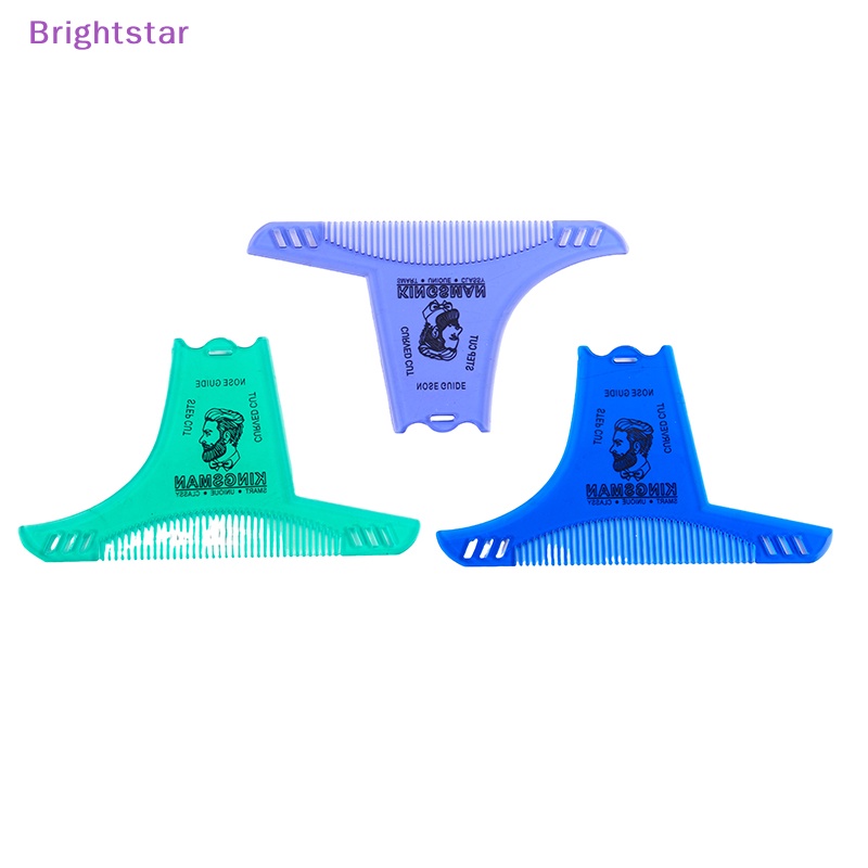 brightstar-1-ชิ้น-หวีจัดแต่งทรงผม-เครา-แม่แบบ-ผู้ชาย-เครื่องมือจัดแต่งทรงผม-เครา-ใหม่