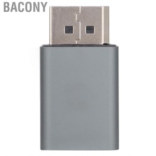 Bacony DisplayPort Male To Mini DP Female Adapter  Durable Aluminum Alloy Built‑in Conversion  for Video Transmission