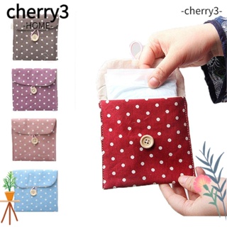 Cherry3 กระเป๋าใส่ผ้าอนามัย ขนาดเล็ก แบบพกพา สําหรับเด็กผู้หญิง