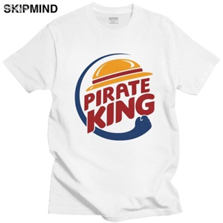 เสื้อยืดผ้าฝ้ายพิมพ์ลายแฟชั่น ﹍✑Design Adult T Shirt 80s Tops Men T-Shirt Fashion Parody Pirate King Short Sleeve Summer