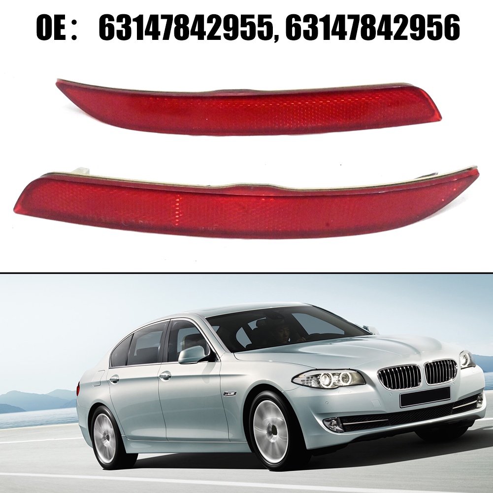 แผ่นสะท้อนแสง-ด้านหลัง-ทนทาน-สําหรับ-bmw-5-series-m-sports-car-oem-63147842955-63147842956