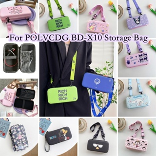【คุณภาพสูง】กระเป๋าเก็บหูฟัง แบบพกพา ลายการ์ตูนกระต่ายเมโลดี้ สําหรับ POLVCDG BD-X10 POLVCDG BD-X10