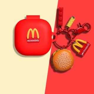 For SoundPeats GoFree Case Cartoon Burger Keychain Pendant GoFree Silicone Soft Case Cute Duck Pendant SoundPeats H2 Shockproof Case Protective Cover