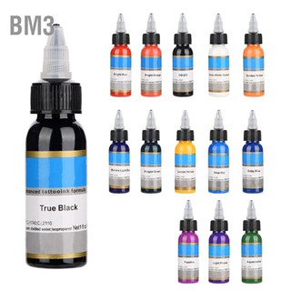 BM3 14 สี 30 มล. สีทาตัวกึ่งถาวรคิ้วแต่งหน้าถาวรหมึกสัก