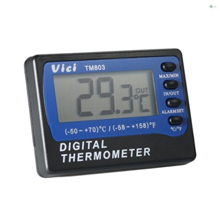 [พร้อมส่ง]Vici เครื่องวัดอุณหภูมิดิจิทัล LCD ขนาดเล็ก หน้าจอ LCD แสดงค่าได้สูงสุด สําหรับตู้แช่แข็ง ตู้เย็น