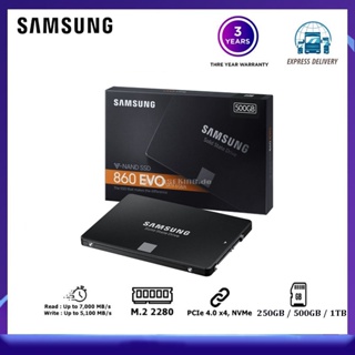 Samsung ssd 860 EVO 250GB 500GB โซลิดสเตทภายใน hdd ฮาร์ดไดรฟ์ ssd SATA 3 ssd ดิสก์ 1TB hd ssd hdd 2.5