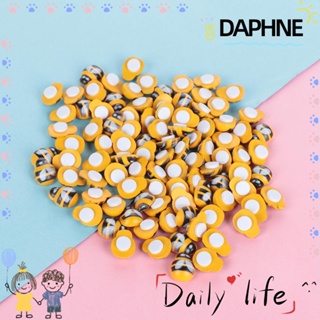 Daphne 100 ชิ้นผึ้งฟองน้ําสติกเกอร์ DIY ของเล่นเด็กมินิมีกาวในตัว