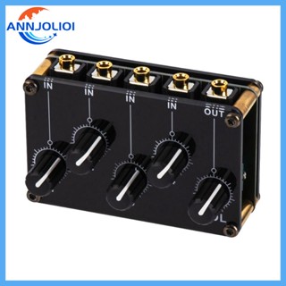 Ann เครื่องผสมเสียงอะนาล็อก แบบพกพา 4 ช่อง