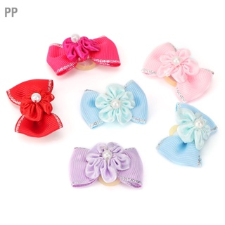 PP 20pcs Shinning Pet Puppy Hair Bows Rope Cat Dog Band Headwear Grooming Accessories