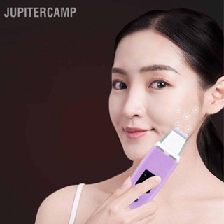  JUPITERCAMP เครื่องขัดผิว Face Spatula เครื่องกำจัดสิวหัวดำแบบสั่นสะเทือนไอออนบวก 4 โหมดทำความสะอาดรูขุมขนแบบชาร์จไฟได้