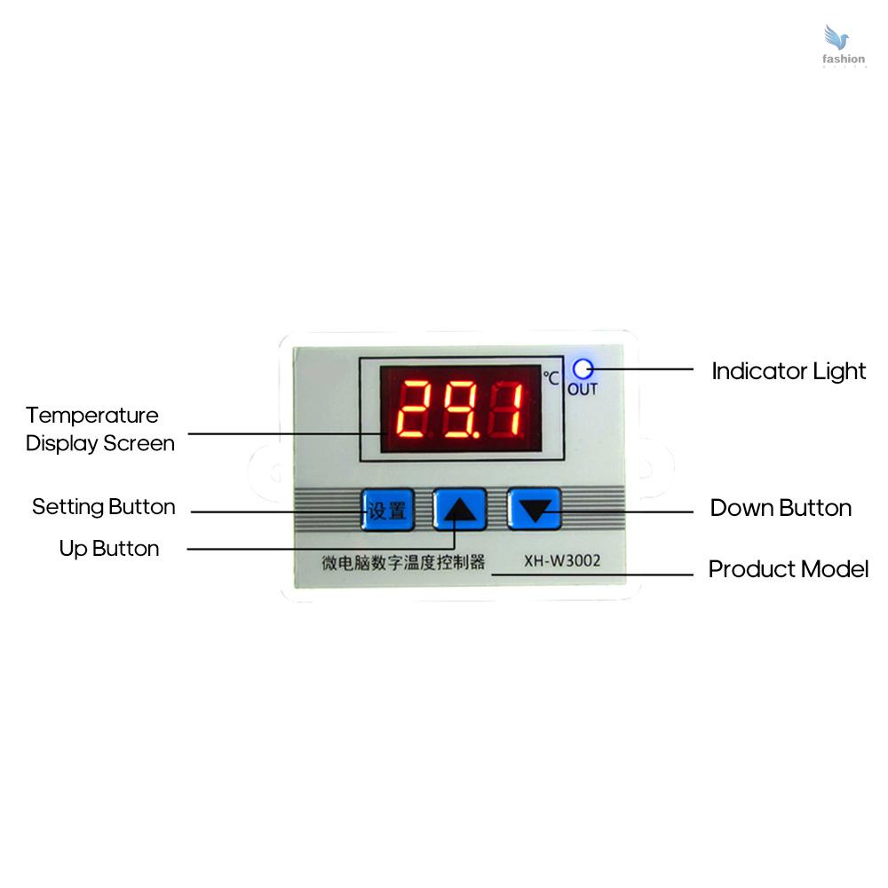 fash-xh-w3002-สวิตช์ควบคุมอุณหภูมิไมโครคอมพิวเตอร์ดิจิทัล-led-ขนาดเล็ก-พร้อมโพรบเซนเซอร์-กันน้ํา