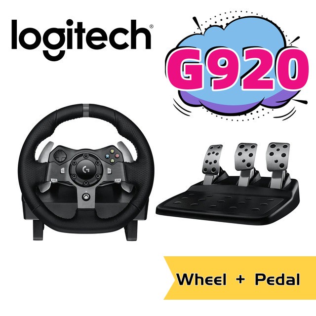 Logitech G29 G923 G920 พวงมาลัยเกมแข่งรถ พร้อมแป้นเหยียบ สําหรับ PC Windows Xbox Shopee Thailand