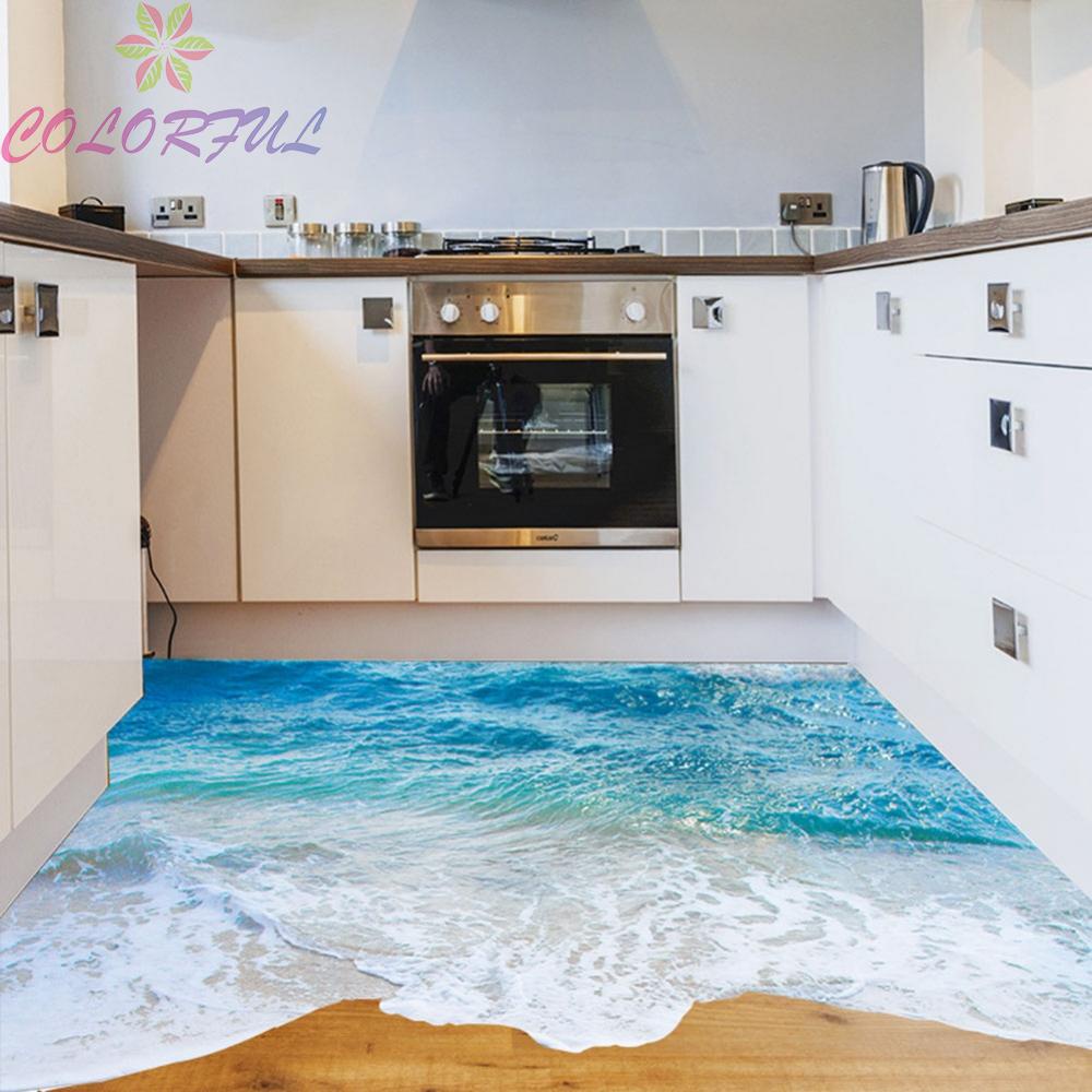 colorful-floor-stickers-beach-waves-ocean-easy-to-apply-self-adhesive-wall-ornaments