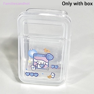 Familiesandhot&gt; กล่องพลาสติกใส ขนาดเล็ก พร้อมฝาปิด สําหรับเก็บเครื่องประดับ 1 ชิ้น