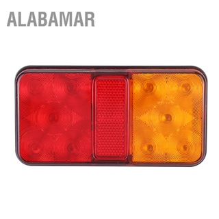 ALABAMAR 2 pcs Universal 10LED ไฟท้าย 10-30V ด้านหลังสำหรับไฟท้ายรถบรรทุก