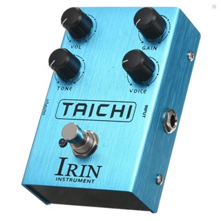 Audioworld IRIN Overdrive แป้นเหยียบเอฟเฟคกีตาร์ พร้อมตัวควบคุมระดับเสียง สําหรับกีตาร์ไฟฟ้า TAICHI