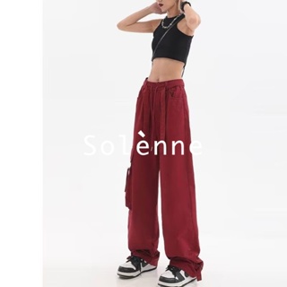 Solenne  กางเกงขายาว คาร์โก้ กางเกง ย้อนยุค 2023 NEW พิเศษ fashion สบาย รุ่นใหม่ A93L6YF 36Z230909