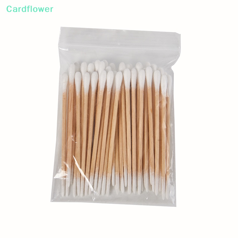 lt-cardflower-gt-สําลีก้านสองหัว-สําลีก้าน-สําหรับทําความสะอาดหู-จมูก-ดูแลสุขภาพ-ลดราคา-50-ชิ้น