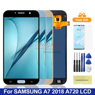 ชุดประกอบหน้าจอสัมผัส LCD A720 สําหรับ Samsung Galaxy A7 2017 A720 A720F SM-A720F