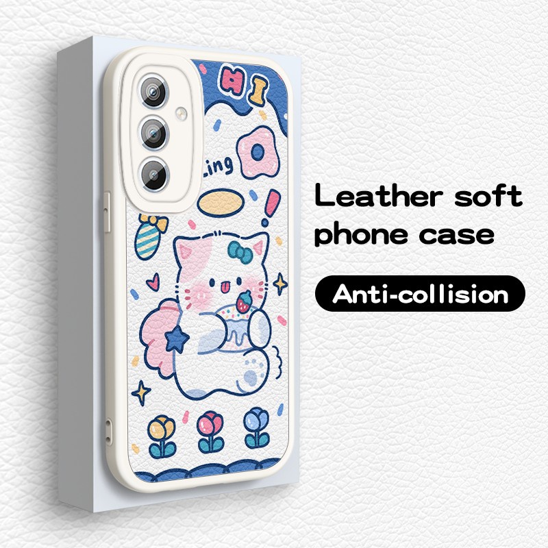 เคสโทรศัพท์มือถือหนังนิ่ม-ปิดด้านหลัง-กันกระแทก-ลายการ์ตูนเกราะ-หรูหรา-สําหรับ-samsung-galaxy-a54-a14-5g-4g-lte-sam-2023