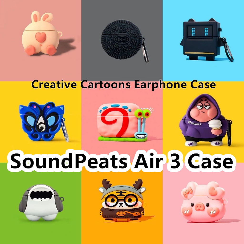 ส่วนลด-เคสหูฟัง-แบบนิ่ม-ลายการ์ตูนหมีคุกกี้-ชิบะอินุ-สําหรับ-soundpeats-air-3-soundpeats-air-3