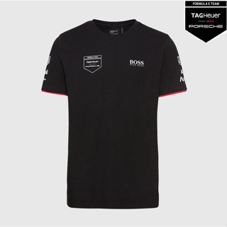 เสื้อยืดแขนสั้น พิมพ์ลายทีมมอเตอร์สปอร์ต TAGHeuer PORSCHE แฟชั่นฤดูร้อน สําหรับผู้ชาย และผู้หญิง 2023