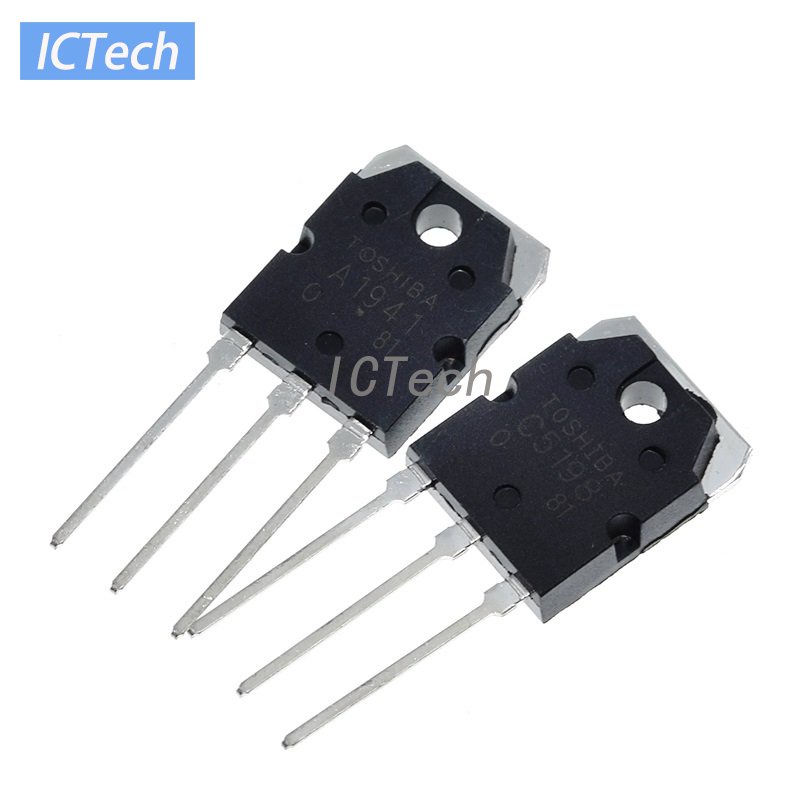 ทรานซิสเตอร์ 2SA1941 & 2SC5198 TOSHIBA A1941 C5198 TO3P TO-3P 2 คู่ ...