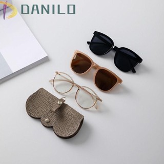 Danilo เคสแว่นตากันแดด หนัง PU นิ่ม สไตล์เรโทร เรียบง่าย สําหรับผู้หญิง