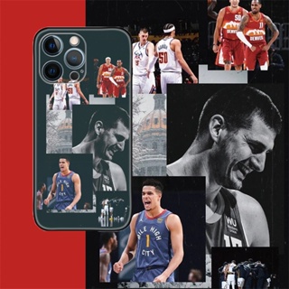 [Aimeidai] เคสโทรศัพท์มือถือ ซิลิโคน กันกระแทก พิมพ์ลาย NBA Denver Nuggets สําหรับ iPhone 14 13 12 11 Series