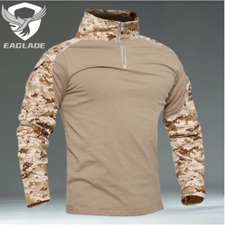 Eaglade เสื้อเชิ้ตยาว ลายกบยุทธวิธี YDJX-G2-LT In Desert Digital Stretchable