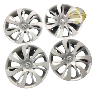 *แนะนำ* มาสด้าสาม MAZDA 3 จำนวน 4 ฝาครอบกะทะล้อ ขอบ 15 นิ้ว Wheel cover size 15 inch มาสด้า ฝาล้อ *****