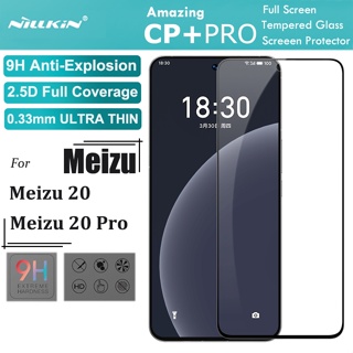 Nillkin ฟิล์มกระจกนิรภัยกันรอยหน้าจอ 0.33 มม. 2.5D HD 9H สีดํา สําหรับ Meizu 20 Pro 5G CP+Pro