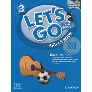 Bundanjai (หนังสือเรียนภาษาอังกฤษ Oxford) Lets Go 4th ED 3 : Skill Workbook +CD (P)