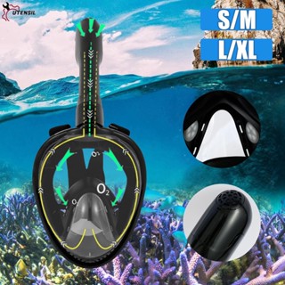 หน้ากากดําน้ํา 180° View Snorkelling หน้ากากดําน้ํา พร้อมท่อหายใจ 2 ท่อ ป้องกันหมอก ป้องกันการรั่วไหล พร้อมเมาท์ยึดกล้อง