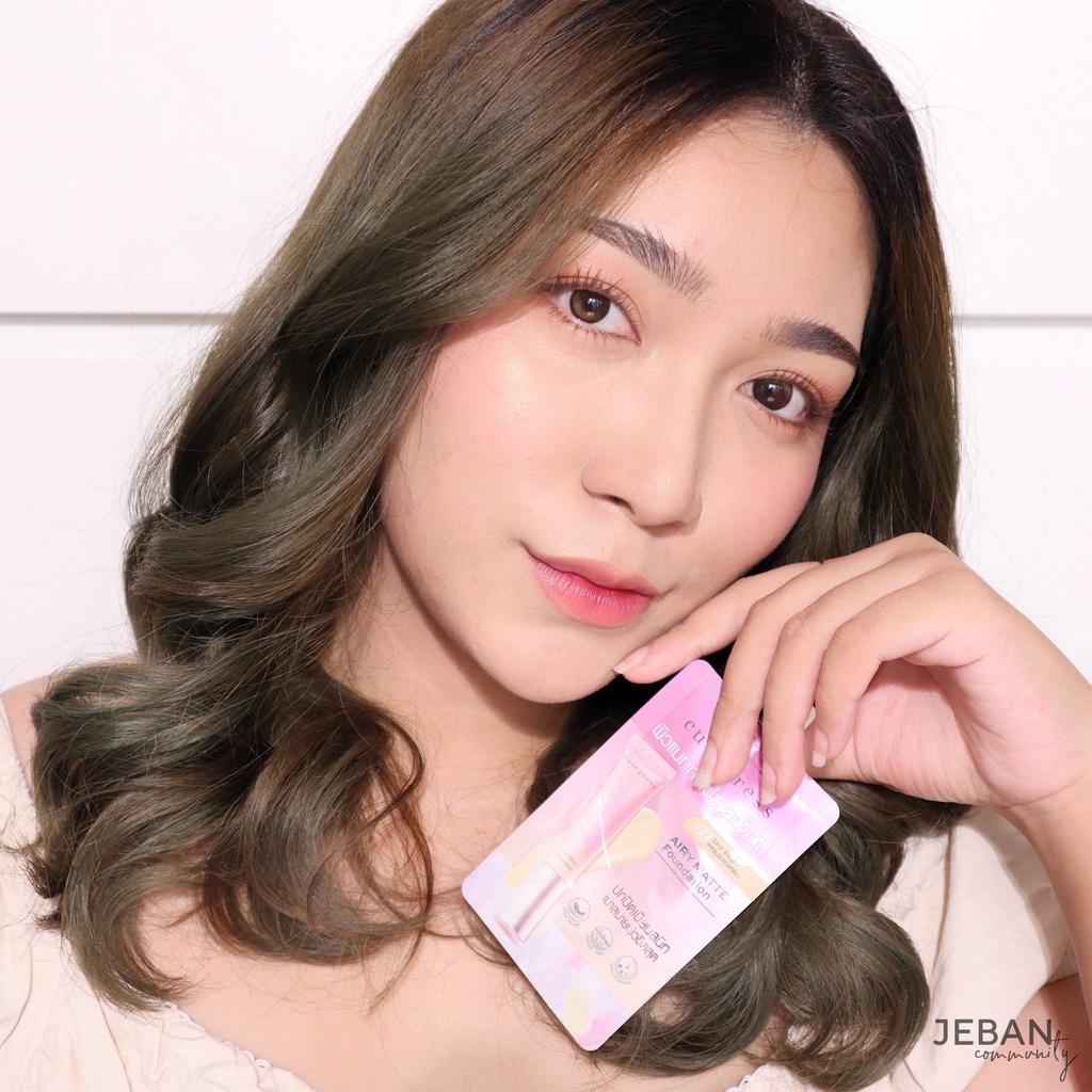6ซอง-กล่อง-คิวท์เพรส-ครีมรองพื้น-cute-press-1-2-beautiful-airy-matte-foundation-5g