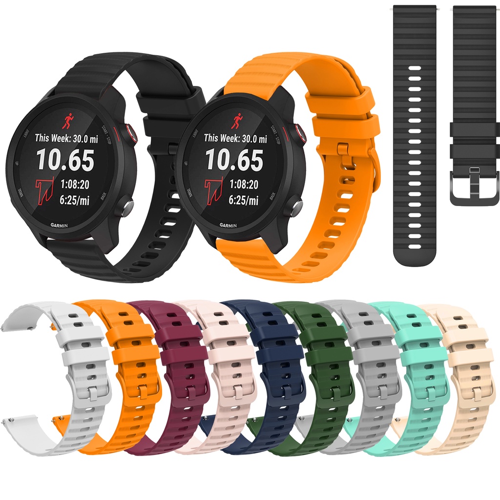 สายนาฬิกาข้อมือซิลิโคน-อุปกรณ์เสริม-สําหรับ-garmin-forerunner-645-245-245m-55-158-smartwatch