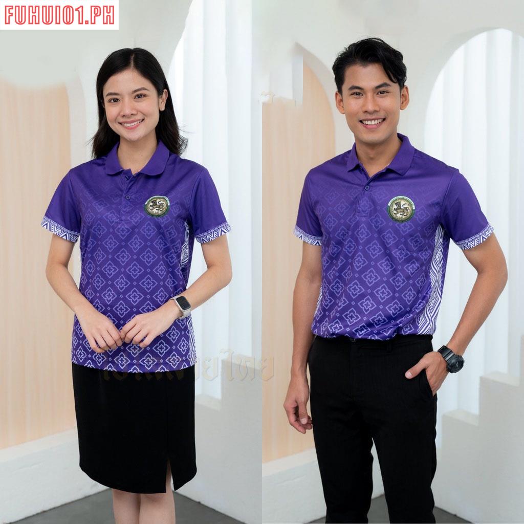 fuhui01-ส่งฟรี-juntakarn-เสื้อโปโล-กรมส่งเสริมการปกครองท้องถิ่น-ลายไทยประจำยาม-รุ่นthdla02-เสื้อพิมพ์ลาย-ใส่สบายไม่ร้อน