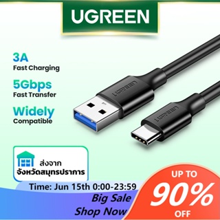 ภาพหน้าปกสินค้าUgreen สายชาร์จ USB C PVC 1 เมตร USB 3.0 Type C ที่เกี่ยวข้อง