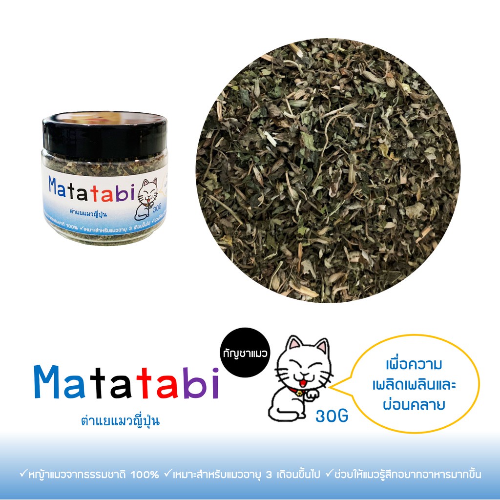 matatabi-หญ้าแมวญี่ปุ่น-30-กรัม