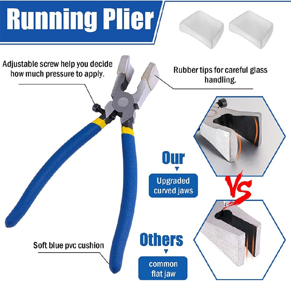 new-glass-cutter-kit-stained-glass-supply-with-glass-running-pliers-glass-cutter