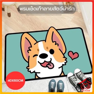 DDHOME ปลีก/ส่ง พรมเช็ดเท้า พรมปูพื้น ลายการ์ตูนน่ารัก ห้องนั่งเล่น ห้องครัว ห้องน้ำ กันลื่น พื้นนุ่ม