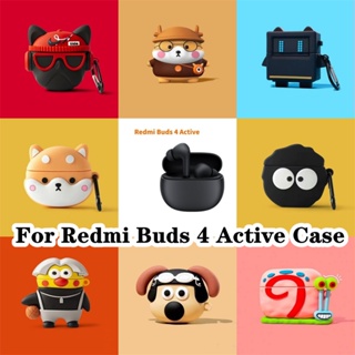 【พร้อมส่ง】เคสหูฟัง แบบนิ่ม ลายการ์ตูน สําหรับ Redmi Buds 4 Xiaomi Redmi Buds 4