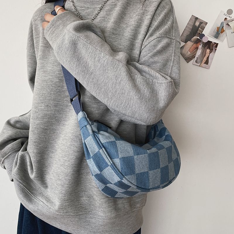 yadou-กระเป๋าแมสเซนเจอร์ผู้หญิงเกาหลีผ้ายีนส์ฟอกญี่ปุ่นฮาราจูกุกระเป๋าสี่เหลี่ยมย้อนยุคขนาดเล็ก