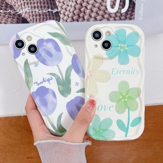 เคสโทรศัพท์มือถือ TPU แบบนิ่ม ลายดอกทิวลิป สีม่วง กันกระแทก สําหรับ Xiaomi Redmi Note 12 11 10 9 8 Pro 12S 11S 10S Note12 9A 9C 9T 10C 12C 10 Mi 11 Lite Poco M3 Poco X3 NFC X3 Pro X5