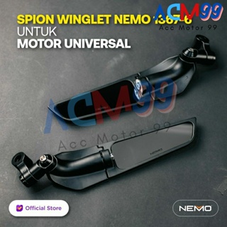 Nemo กระจกมองหลัง (1367-6) รุ่น Rizoma Universal Convex Glass NMAX ADV PCX VARIO AEROX Etc