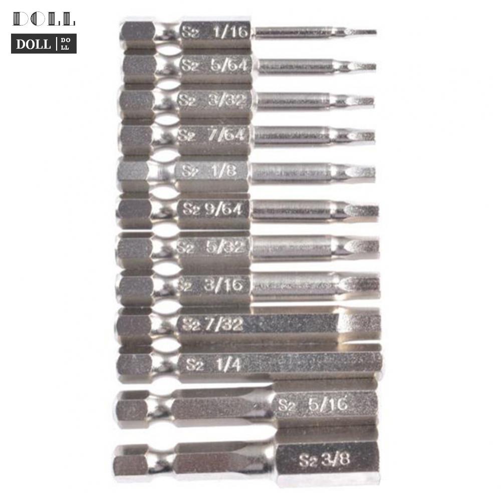 ready-stock-screwdriver-bit-hex-head-1-16-magnetic-1-4-metal-1-8-12pcs-3-16-silver