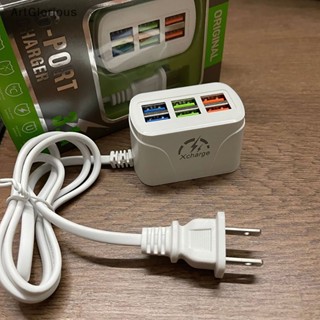 ปลั๊กพ่วงชาร์จโทรศัพท์ พอร์ต USB 6 พอร์ต ขนาดเล็ก