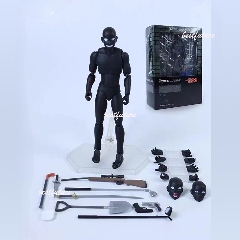 ฟิกเกอร์-อนิเมะนักสืบโคนัน-articulado-figma-sp-089-real-criminal-black-man-สําหรับประดับ