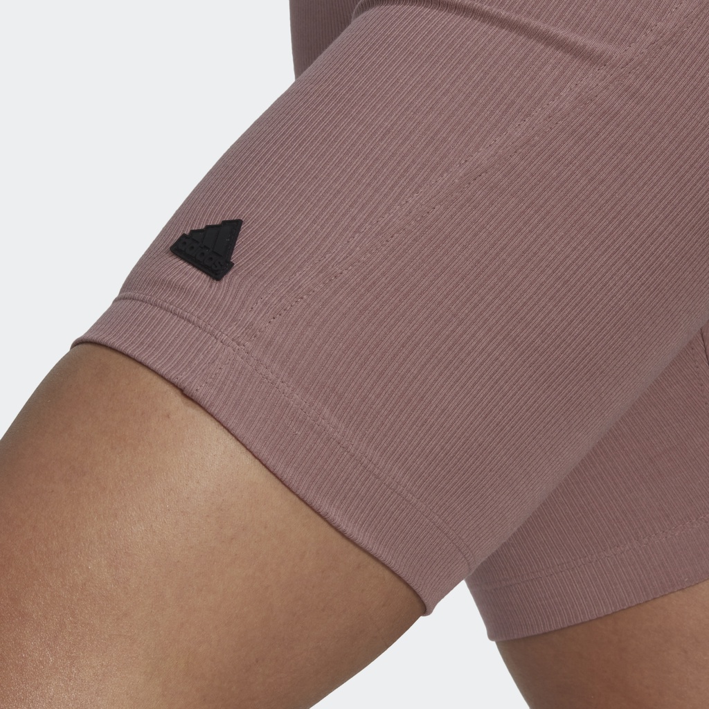 adidas-ไลฟ์สไตล์-กางเกงปั่นจักรยานขาสั้นผ้าริบ-ผู้หญิง-สีม่วง-hm2900